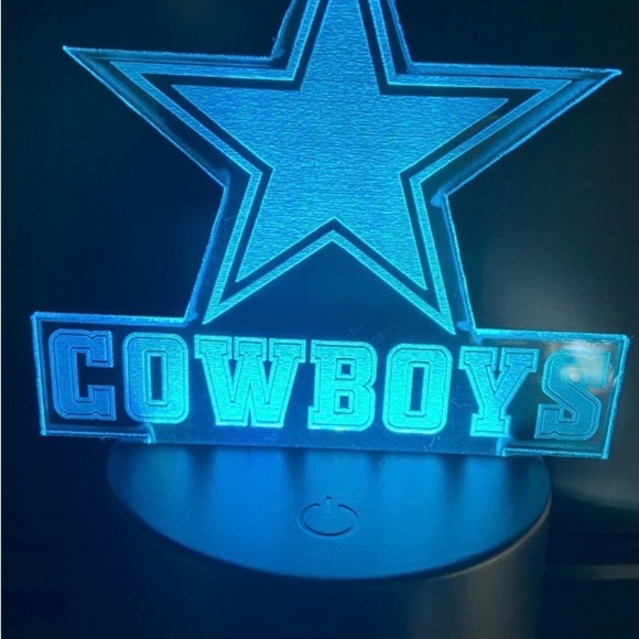 LED Multiple Color Changer Cowboy Star Sign - Picture 2 of 7